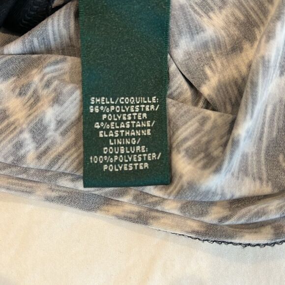 Ralph Lauren Zebra Print Dress Long Sleeve Black White Stretch Abstract Size 6 - Picture 11 of 13